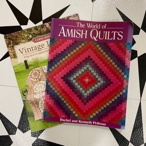 2 QUILT BOOKS AMISH AND VINTAGE